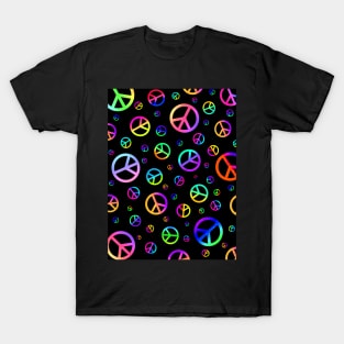 COLORFUL Retro Peace Sign T-Shirt